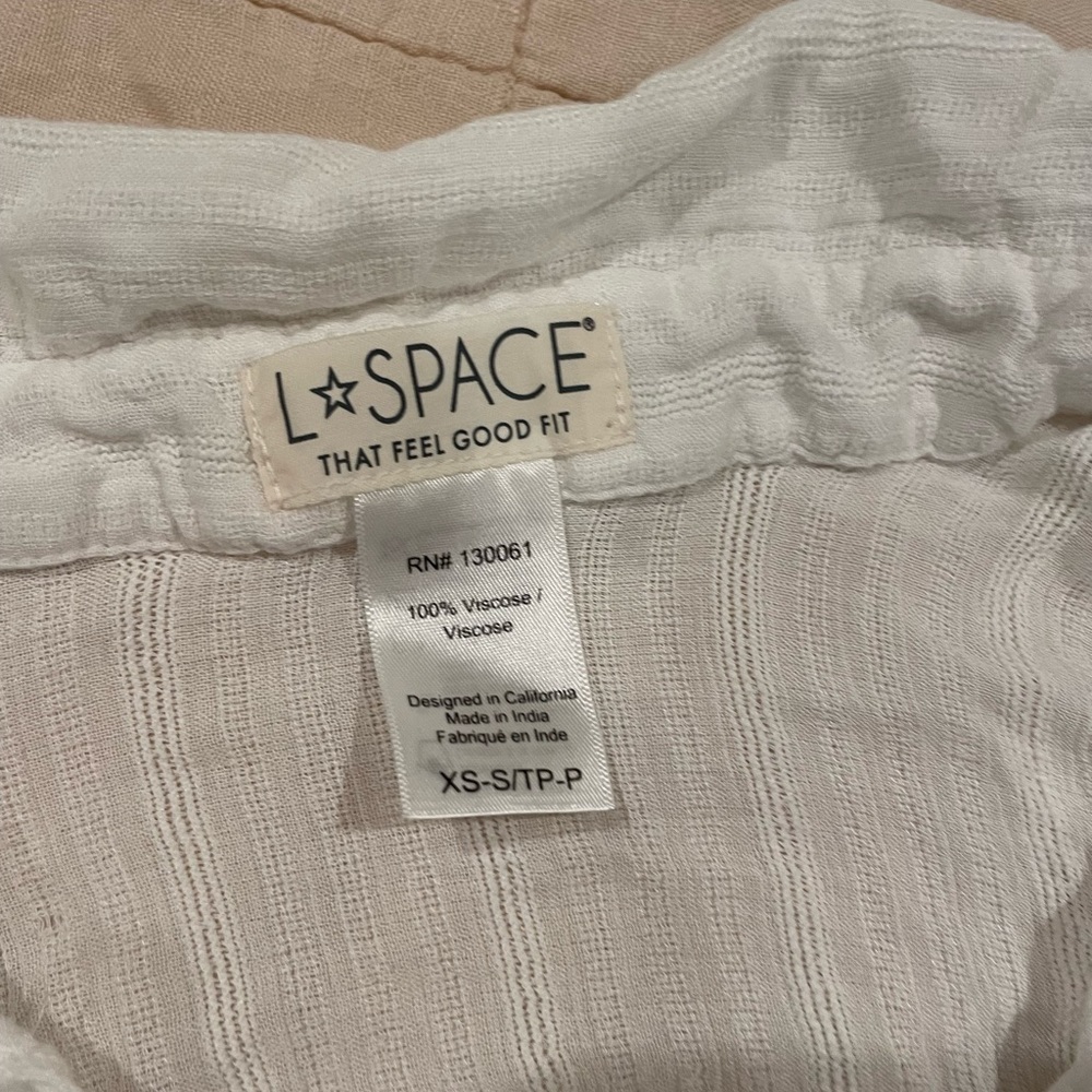 L space white swim cover size xs
